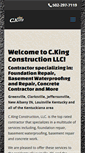 Mobile Screenshot of ckingconstruction.com